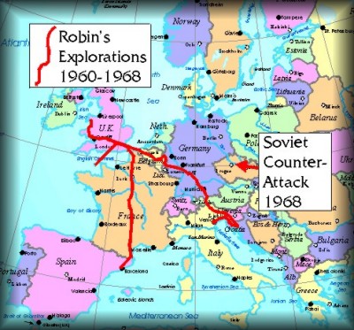 We apologise to any Czechs, Slovaks, or Ruthenes who might take offence at this map... Robin reiterates that he had nothing to do with the Soviet invasion in 1968... although he does remember it.